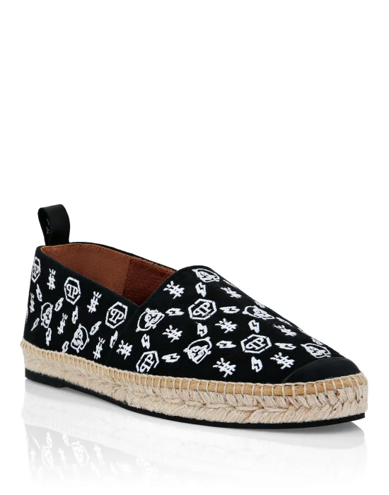 Canvas Espadrillas Embroidery Monogram