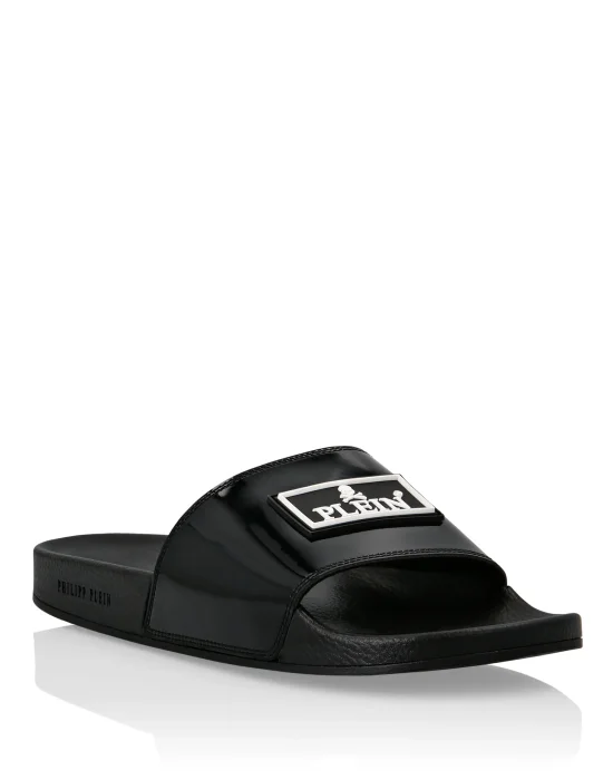 Flat gummy sandals Iconic Plein