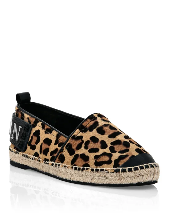Pony Leather Espadrillas Leopard