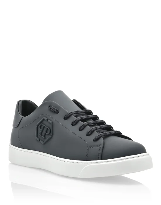 Rubber Leather Lo-Top Sneakers The Plein Original TM