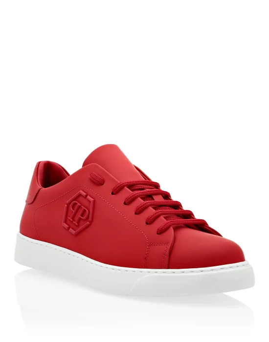 Rubber Leather Lo-Top Sneakers The Plein Original TM