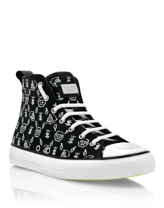 Canvas Hi-Top Sneakers Megastar