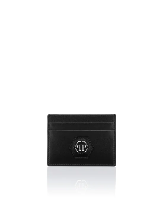 Leather Credit Cards Holder Hexagon