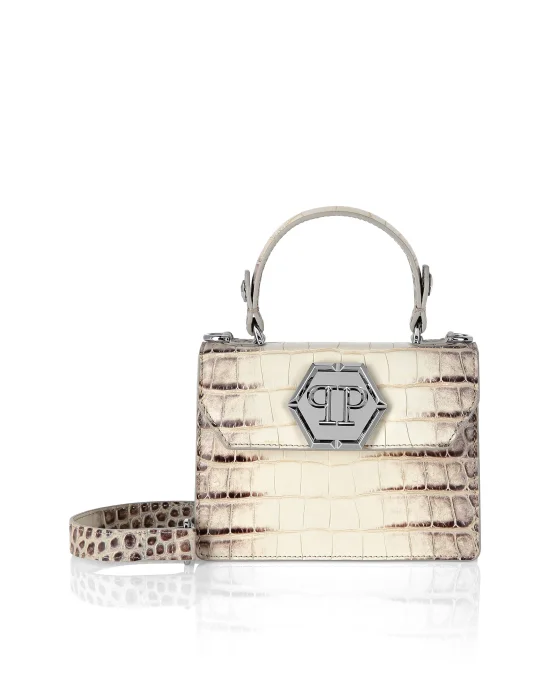 Small Handle Bag Superheroine Croco Print