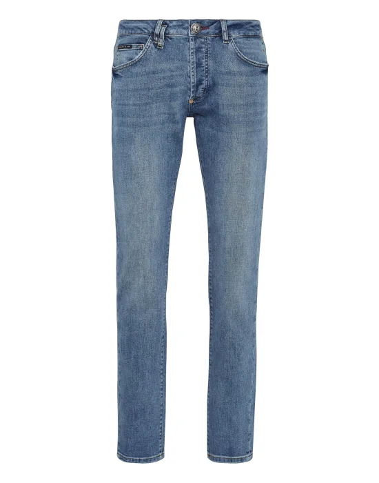 Denim Trousers Super Straight Cut Iconic Plein