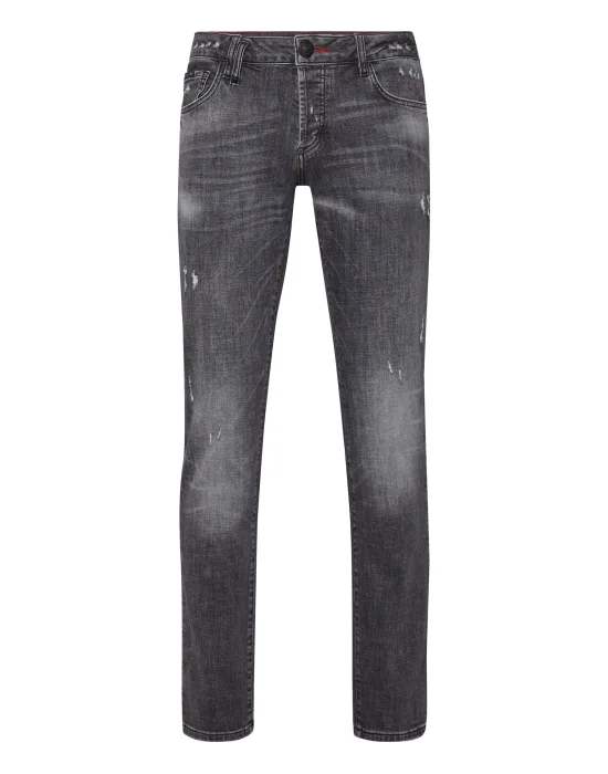 Denim Trousers Straight Cut