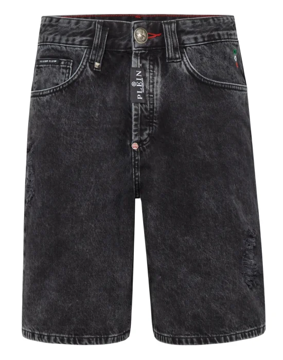 Denim Capri Shorts