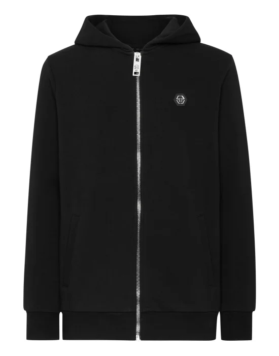 Hoodie Sweatjacket Skull and Plein