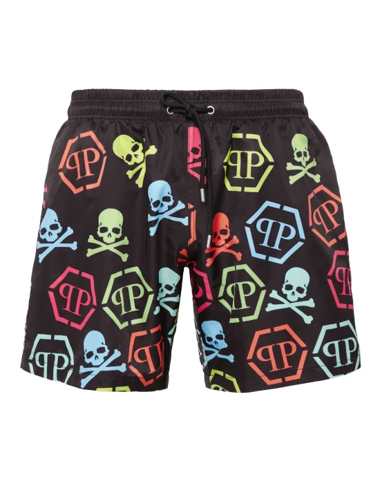 Beachwear Trousers Skull and Plein