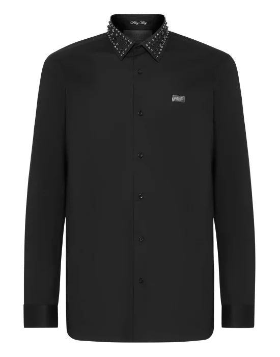 Cotton Shirt Playboy Cut LS Studs