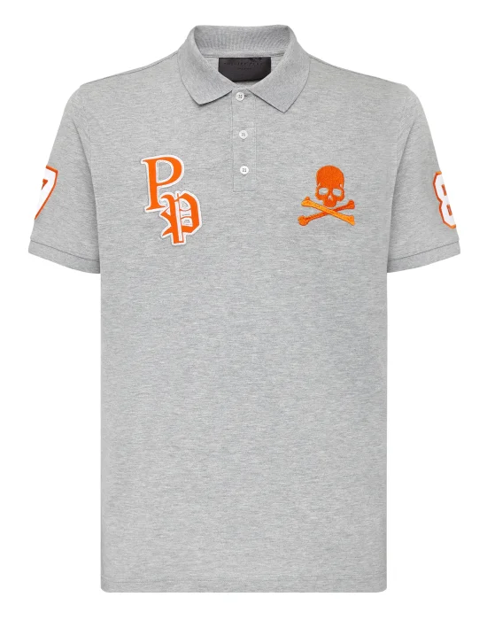 Slim Fit Polo shirt SS Skull and Plein