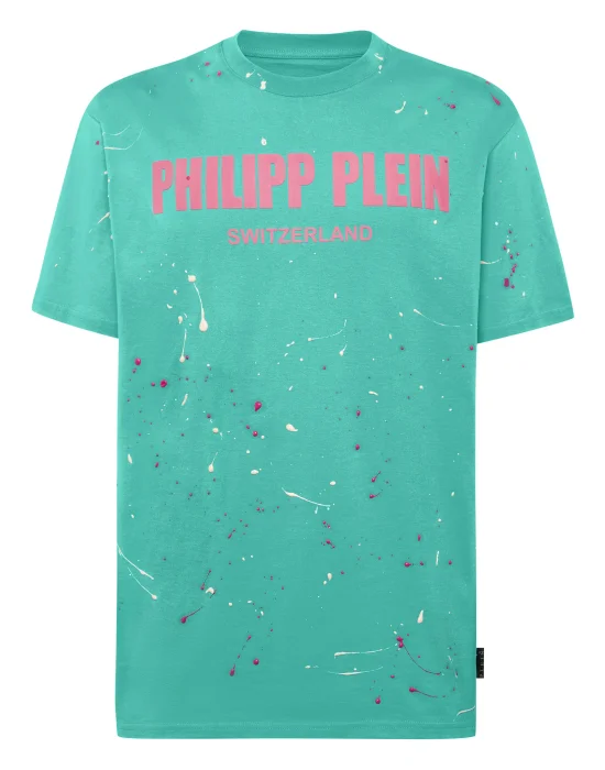 T-shirt Round Neck SS Hand Painted  Philipp Plein TM