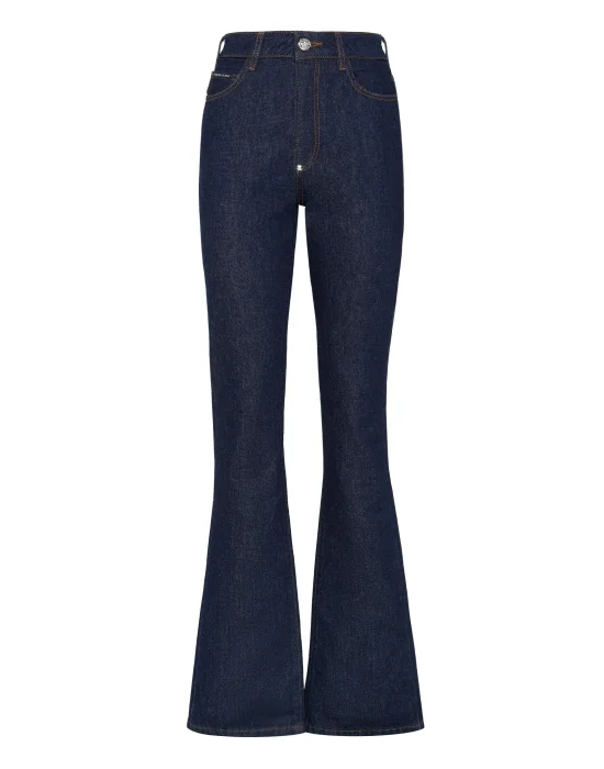 Denim High Waisted Flare