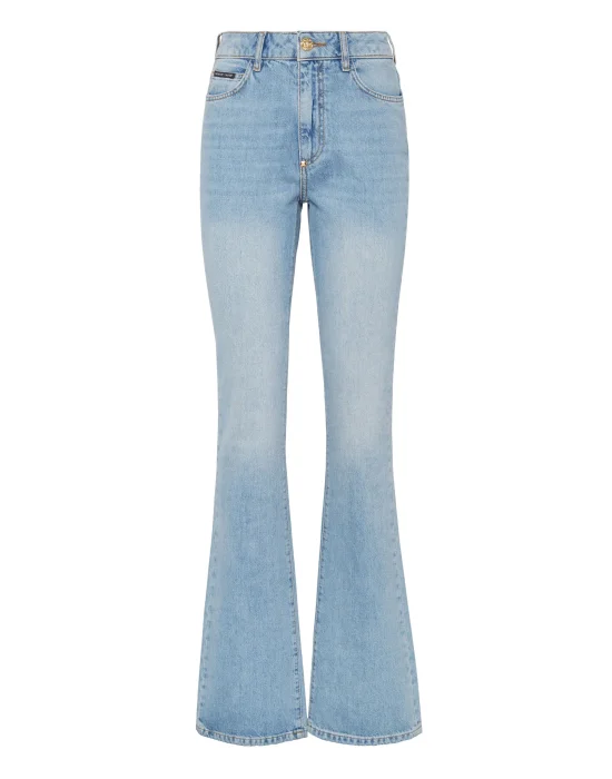 Denim High Waisted Flare