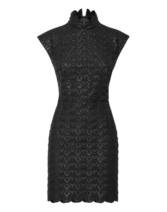 Sangallo Leather Dress
