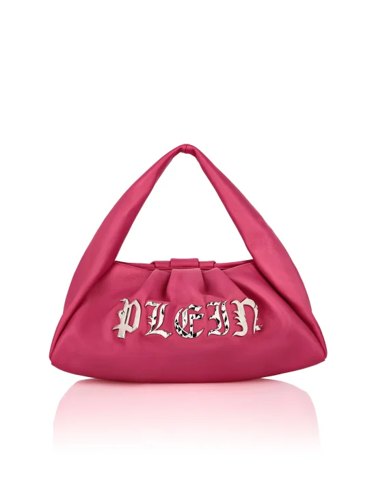 Softy Nappa Shoulder Bag Gothic Plein
