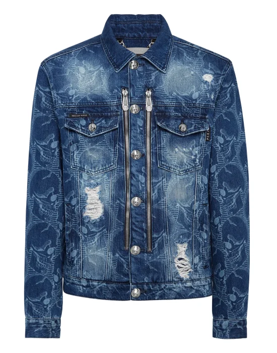 Denim Jacket Skull
