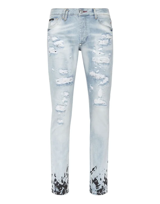 Denim Trousers Super Straight Cut Tattoo