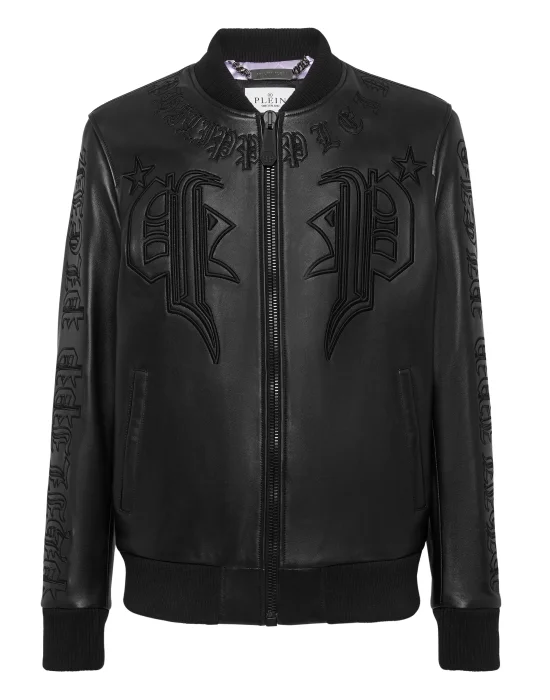 Leather Bomber Gothic Banner