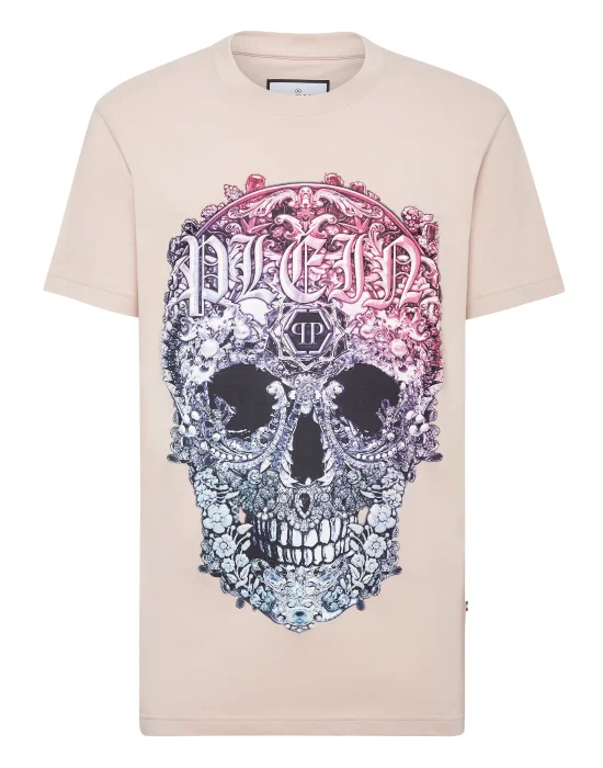 T-shirt Round Neck SS Baroque Skull