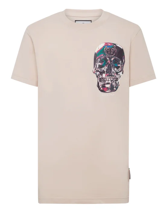T-shirt Round Neck SS Glass Skull