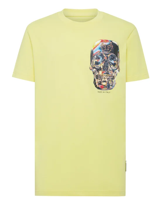 T-shirt Round Neck SS Glass Skull