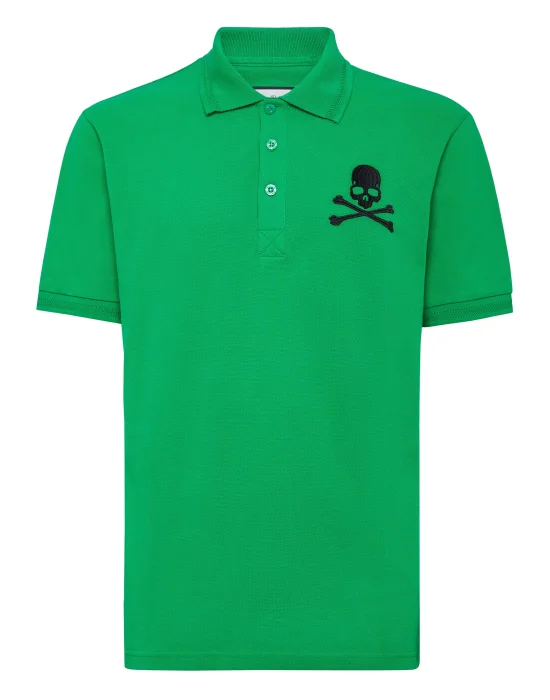 Slim Fit Piquet Polo Shirt SS Skull&Bones