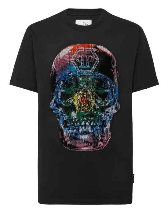 T-shirt Round Neck SS Glass Skull