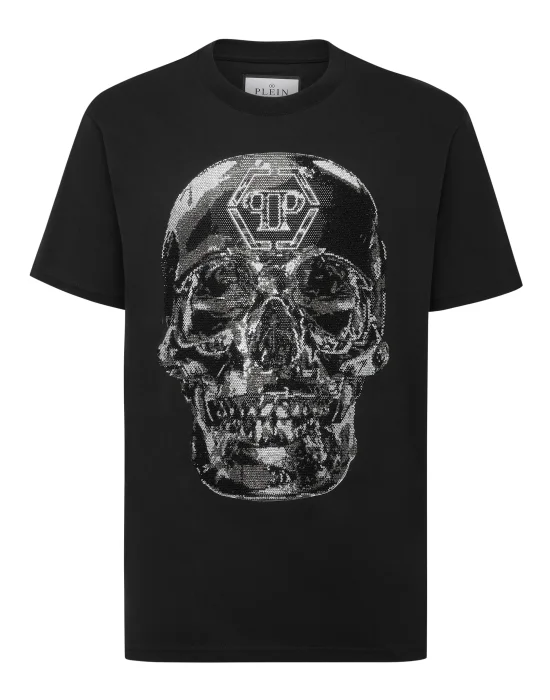 T-shirt Round Neck SS Glass Skull