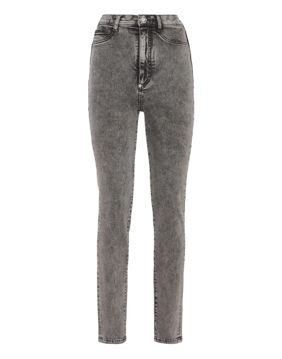 Super High Waist Denim Jeggings