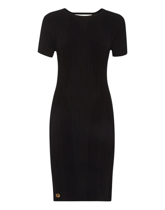 Viscose Knit Short Dress