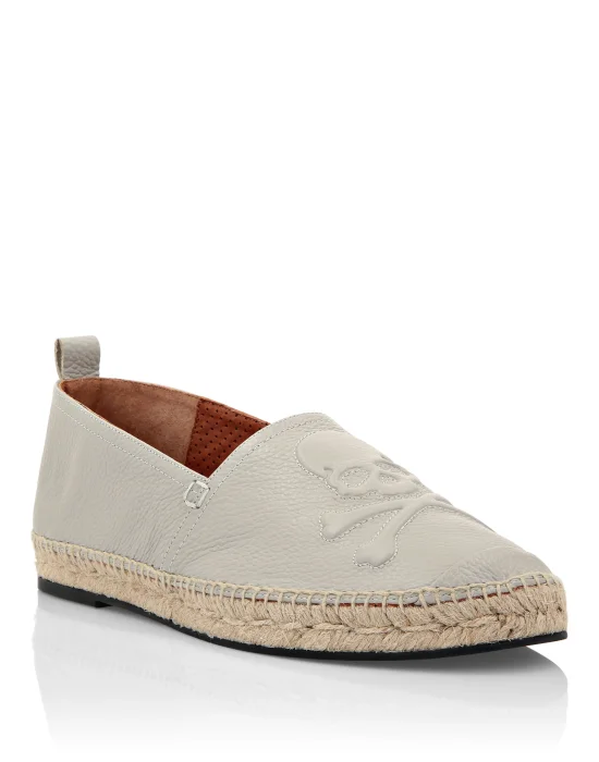 CALF SKIN PRINT LEATHER Espadrillas