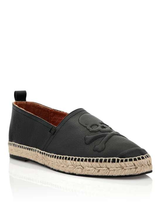 CALF SKIN PRINT LEATHER Espadrillas