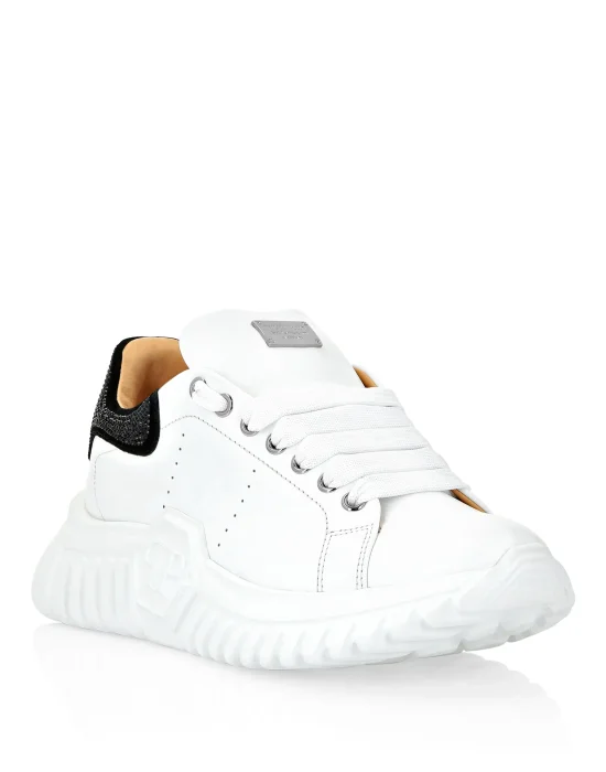 Leather Lo-Top Sneakers Skull&Bones