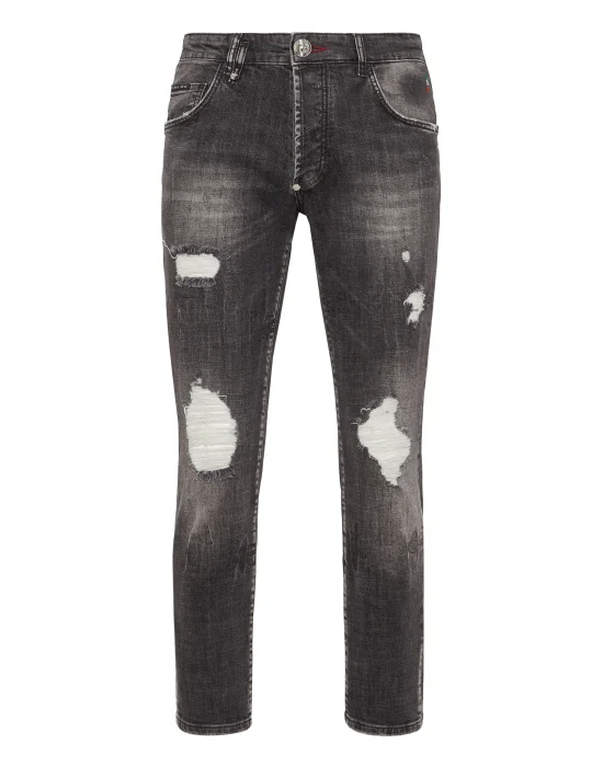 Denim Trousers Skinny Fit Lion Circus