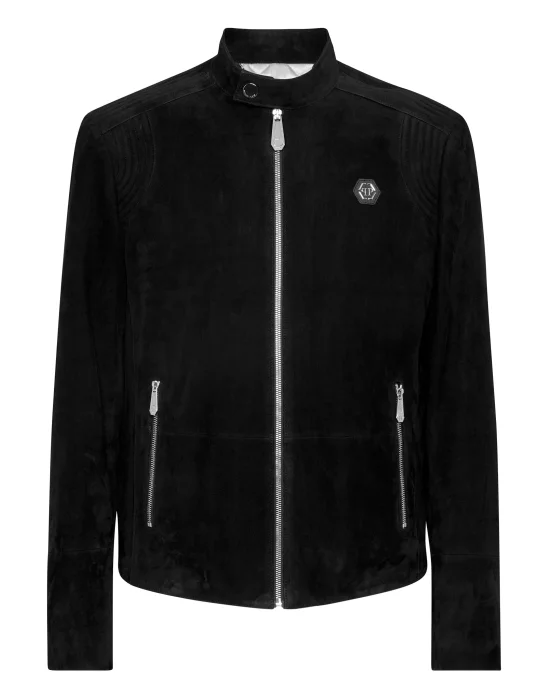 Suede Moto Jacket
