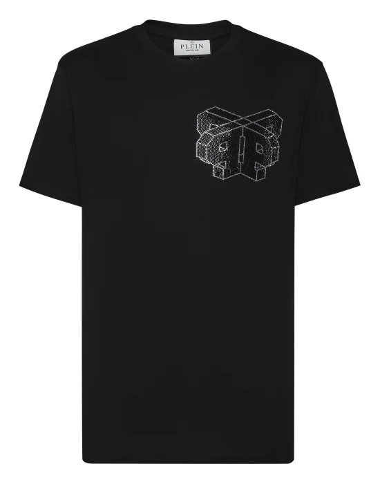 T-shirt Round Neck SS with crystals Wire Frame
