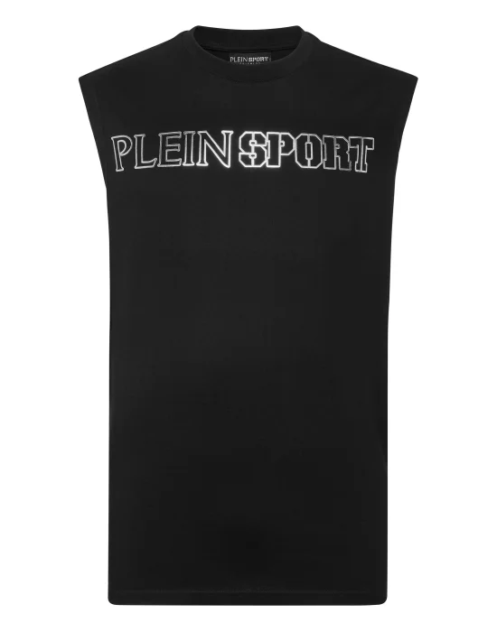 Sleeveless T-shirt Round Neck