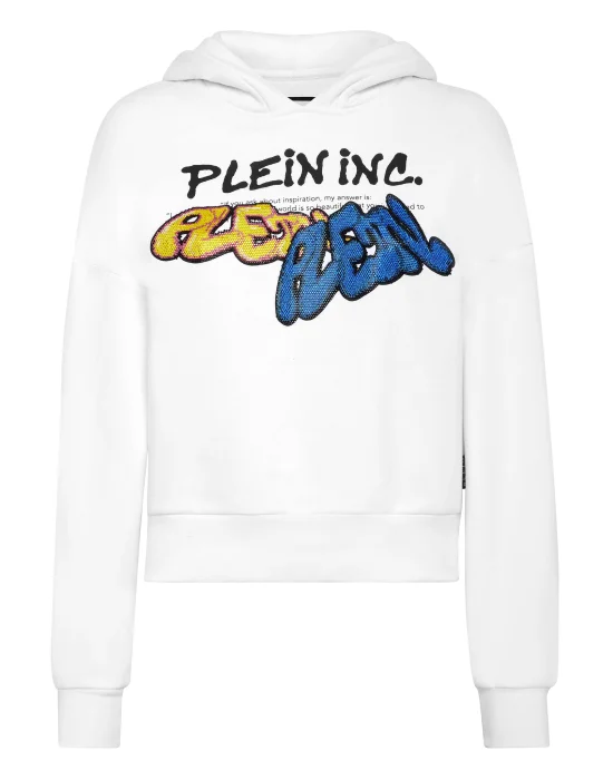 Cropped Hoodie Sweatshirt Bombing Graffiti