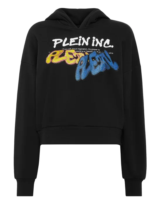 Cropped Hoodie Sweatshirt Bombing Graffiti