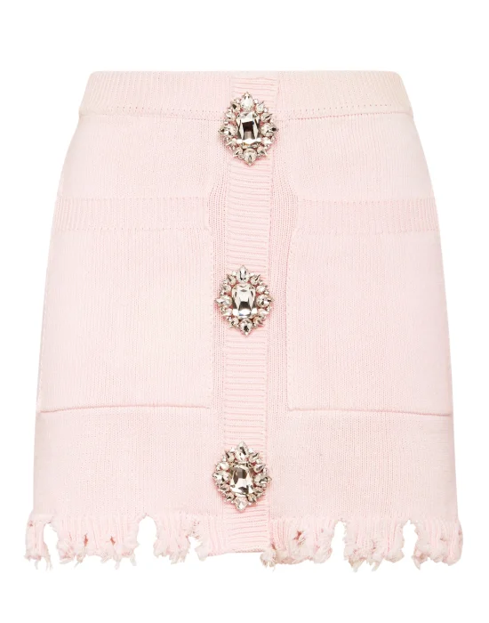 Knit Mini Skirt Monogram