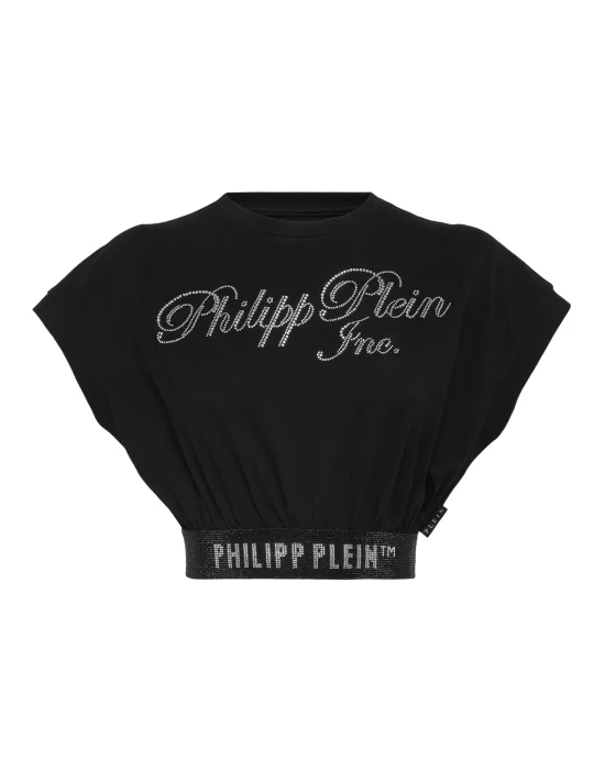 Cropped Top with Crystals Philipp Plein TM