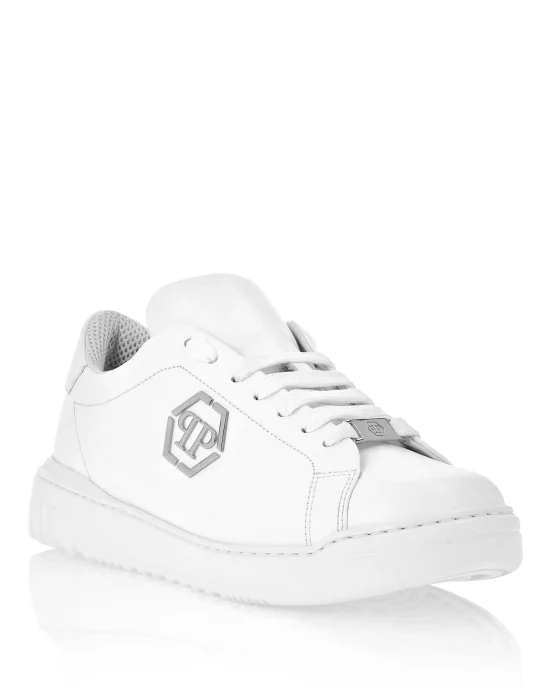 Leather Lo-Top Sneakers Skull&Bones