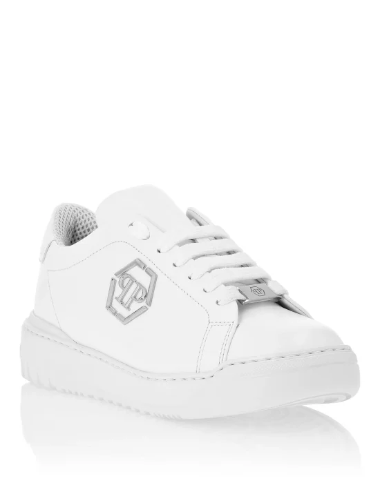 Leather Lo-Top Sneakers Skull&Bones
