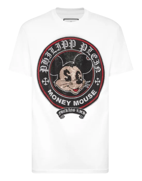 Jersey T-shirt Round Neck SS Strass Money Mouse