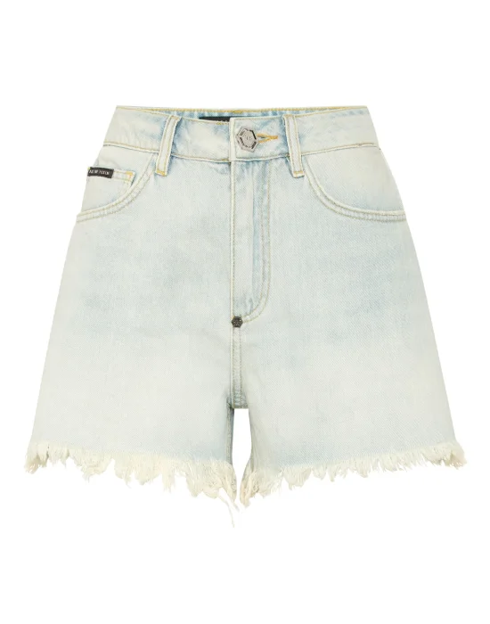 Denim Shorts Logo