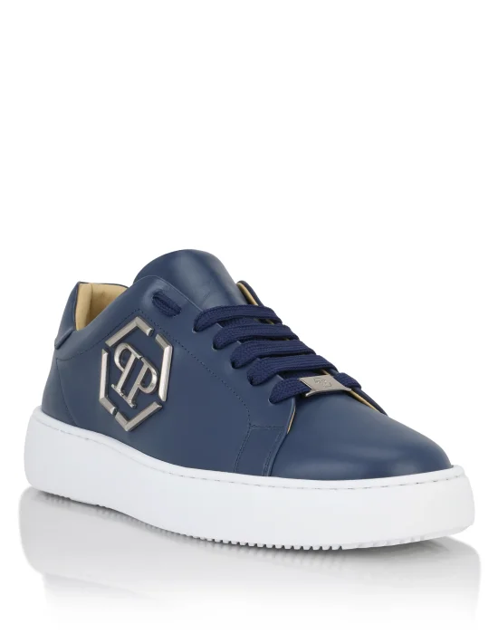 Leather Lo-Top Sneakers Hexagon
