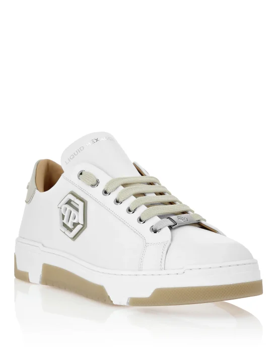Leather Lo-Top Sneakers Hexagon
