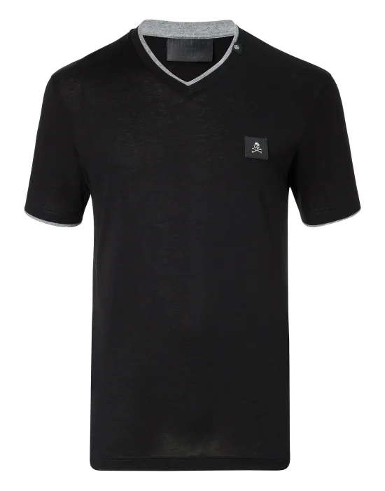 T-shirt V-Neck SS "Make me cry"
