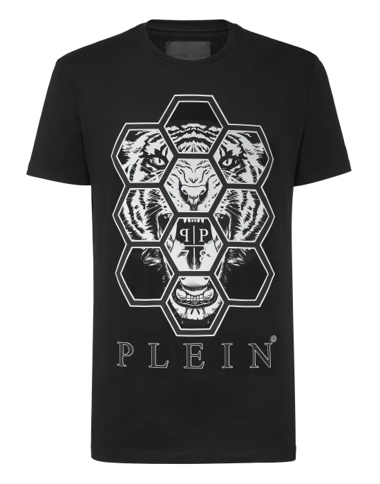 T-shirt Round Neck SS Hexagon tiger